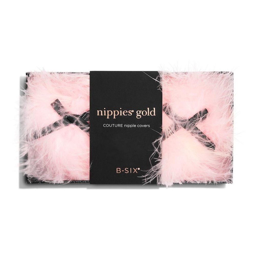 Bristol6 Nippies GOLD - Candy Marabou Nipple Cover​